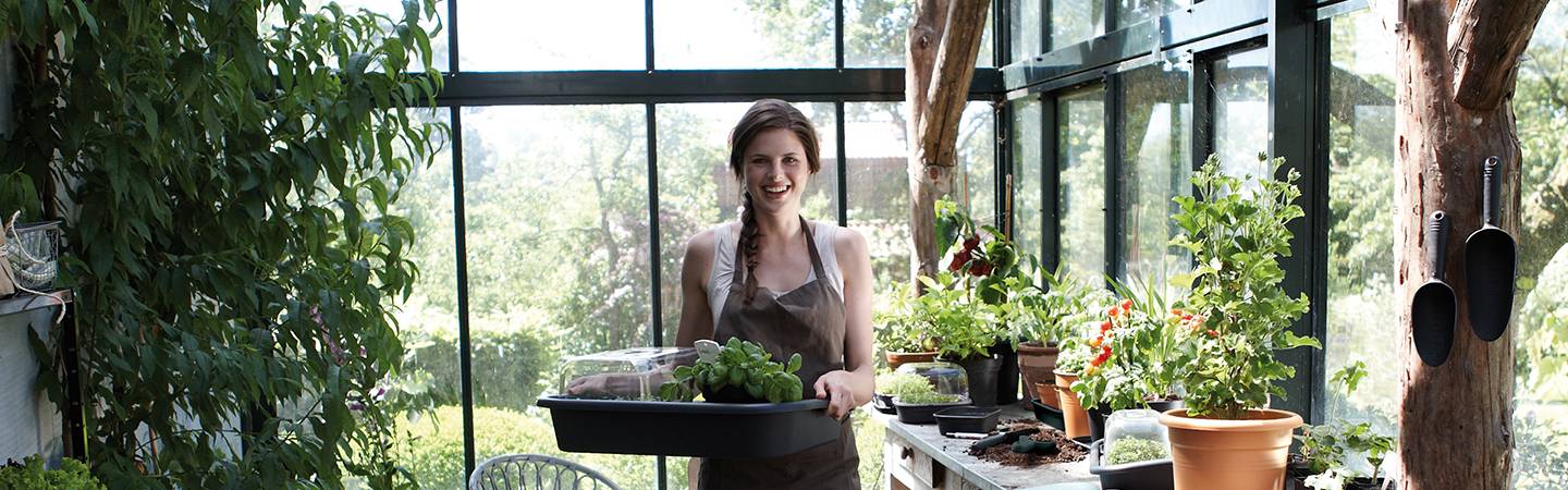 green basics tuintray 59cm blad groen